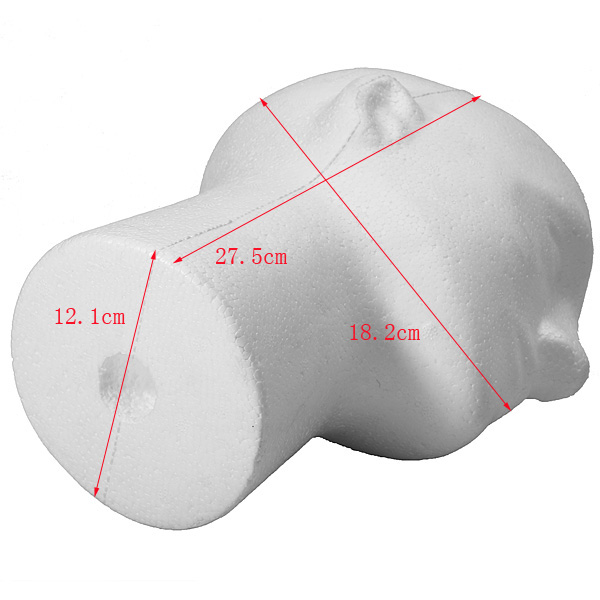 Wig Hat Holder Glasses Foam Mannequin Styrofoam Male Head Stand Model